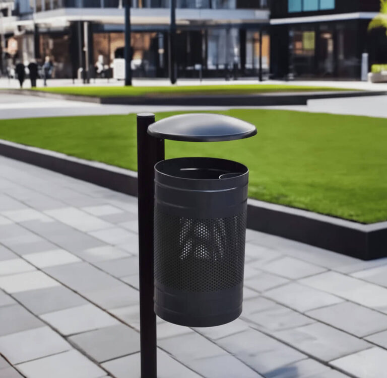 kosz uliczny na słupku KZ 3