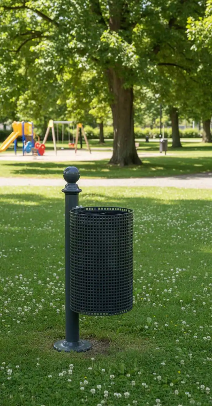 kosz stalowy parkowy ROCO